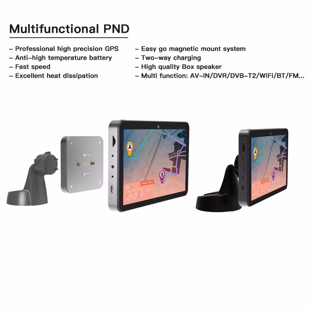 Portable GPS Navigation Pnd Multimedia Touch Screen Car DVD Player 7inch Navigator Car Android Player