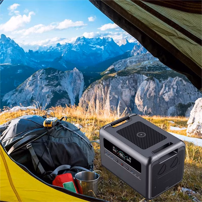 UPS Backup Power Supply 2000 Watts LiFePO4 Generators 220V Output Camping Emergency Portable Charging 2000W Energy Power Station