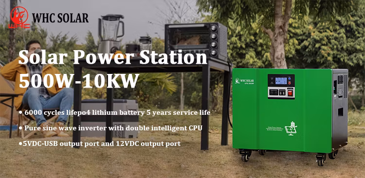 Whc 500W Portable off Grid Solar Power Station Generator for Home Use