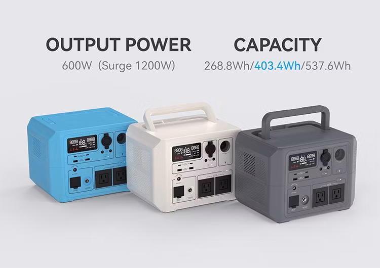 Fast Charging 600 Watt Powerstation LiFePO4 Battery Portable Home Backup Power Station