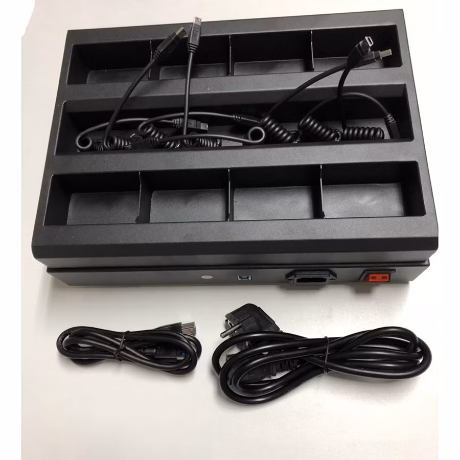 8 Ports Portable Docking Station Data Station for Body Worn Cameras Power Bank Charging Bases