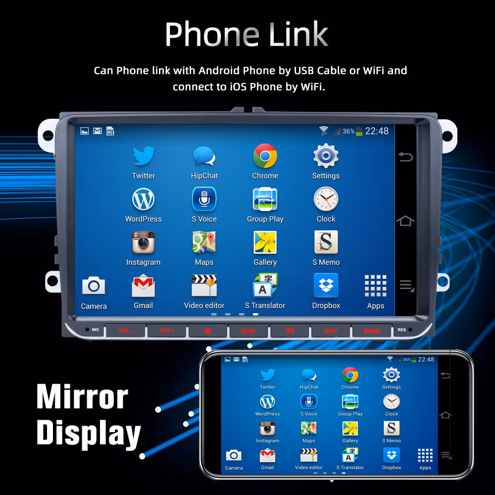 Rh-753G Android 2g+32g Carplay Screen Stereo 9-Inch Touchscreen Wireless Car Audio Player
