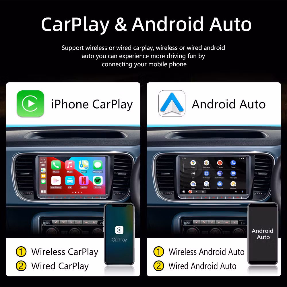 Rh-753G Android 2g+32g Carplay Screen Stereo 9-Inch Touchscreen Wireless Car Audio Player