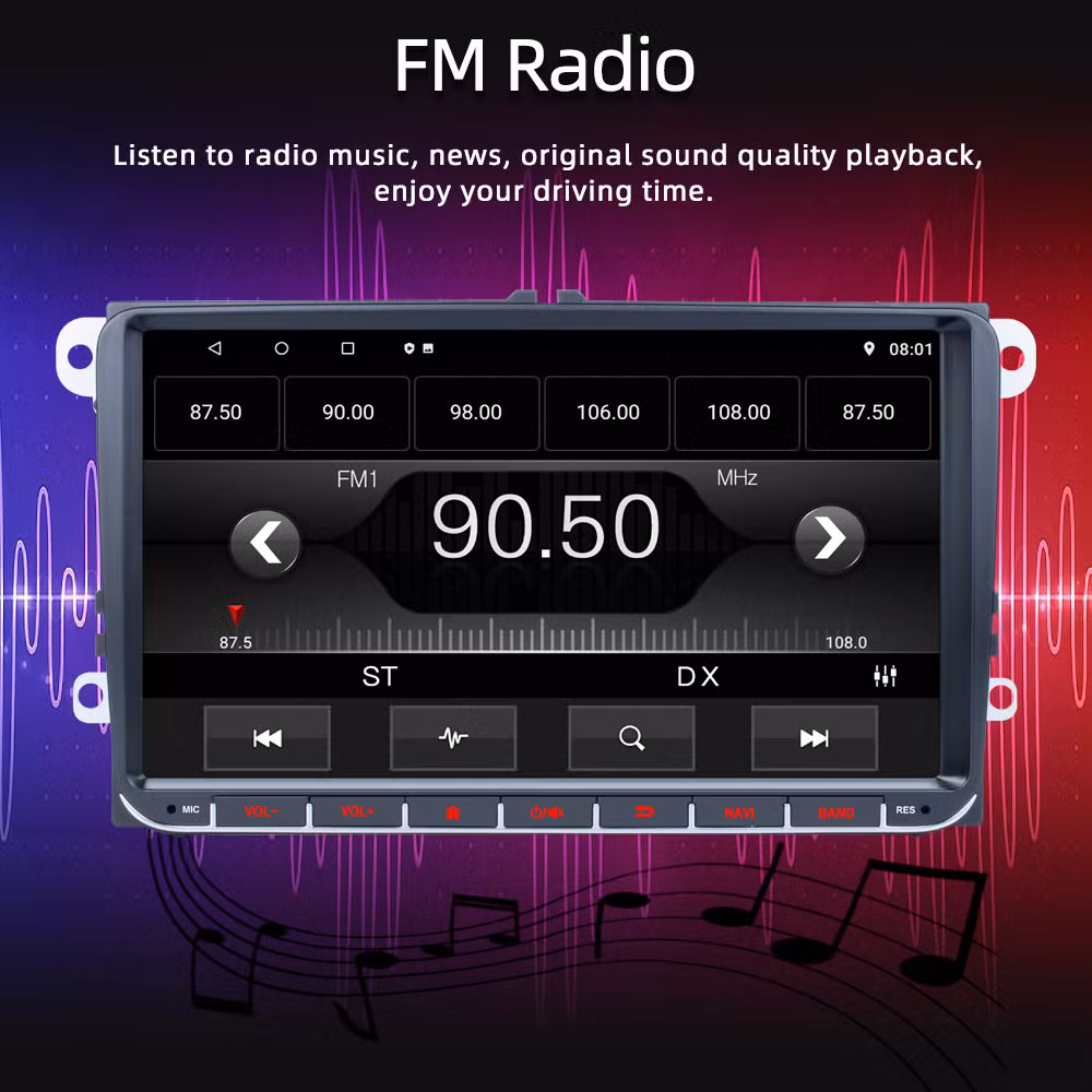 Rh-753G Android 2g+32g Carplay Screen Stereo 9-Inch Touchscreen Wireless Car Audio Player