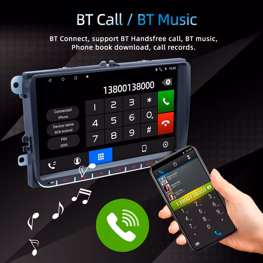 Rh-753G Android 2g+32g Carplay Screen Stereo 9-Inch Touchscreen Wireless Car Audio Player