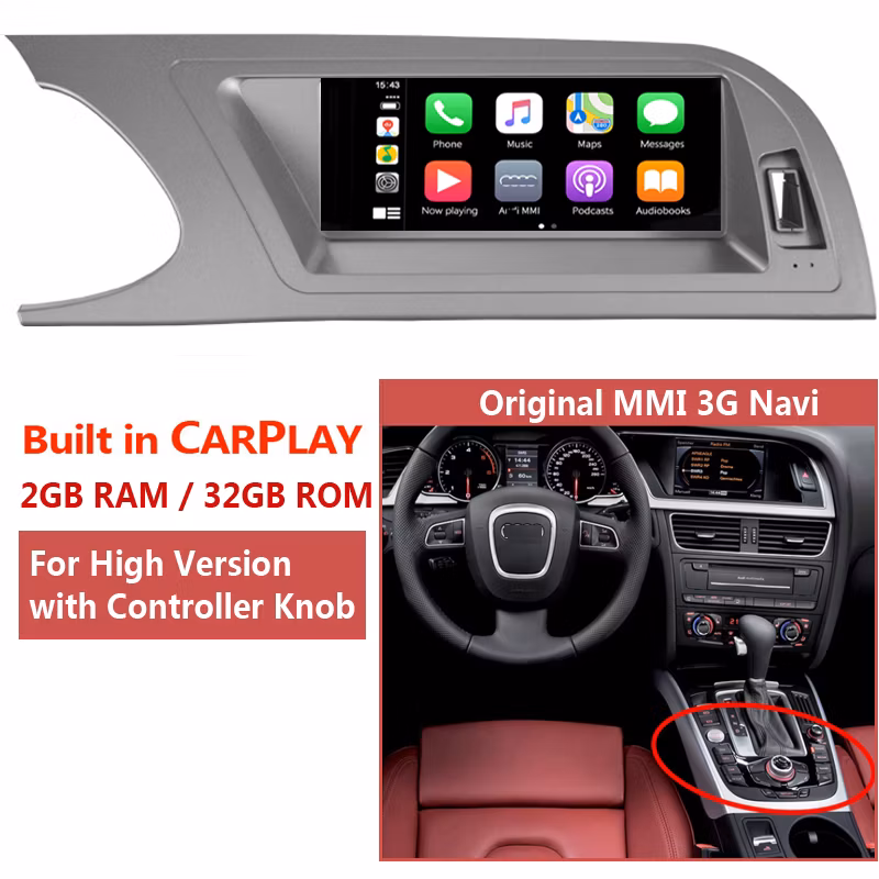 8.8inch Car Head Unit for Audi A4 B8 2009-2012 Multimedia Player Android 10.0 Car Radio DVD WiFi Google SWC Bt GPS Carplay