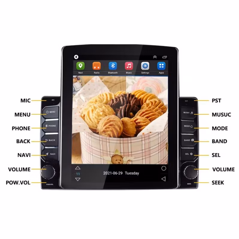 9.7" DSP Android for Tesla Style Vertical Car DVD Player Touch Screen GPS Navigation Car Radio Android for Mercedes Smart 453 Fortwo 2014-2020
