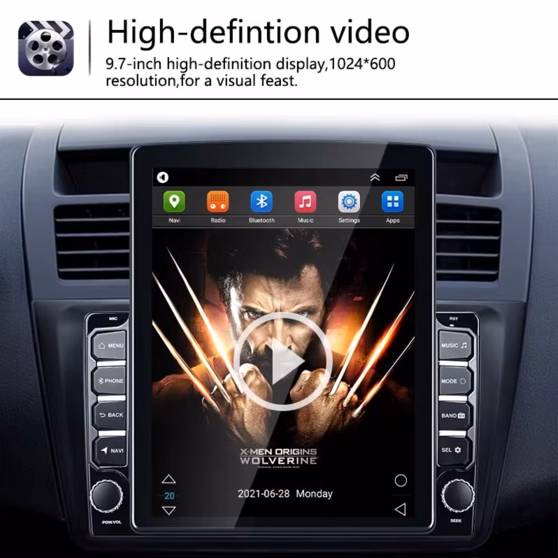 9.7" DSP Android for Tesla Style Vertical Car DVD Player Touch Screen GPS Navigation Car Radio Android for Mercedes Smart 453 Fortwo 2014-2020