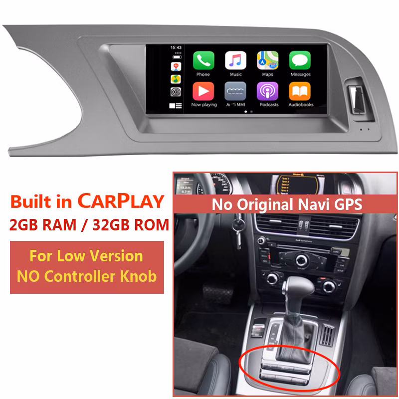 8.8inch Car Head Unit for Audi A4 B8 2009-2012 Multimedia Player Android 10.0 Car Radio DVD WiFi Google SWC Bt GPS Carplay