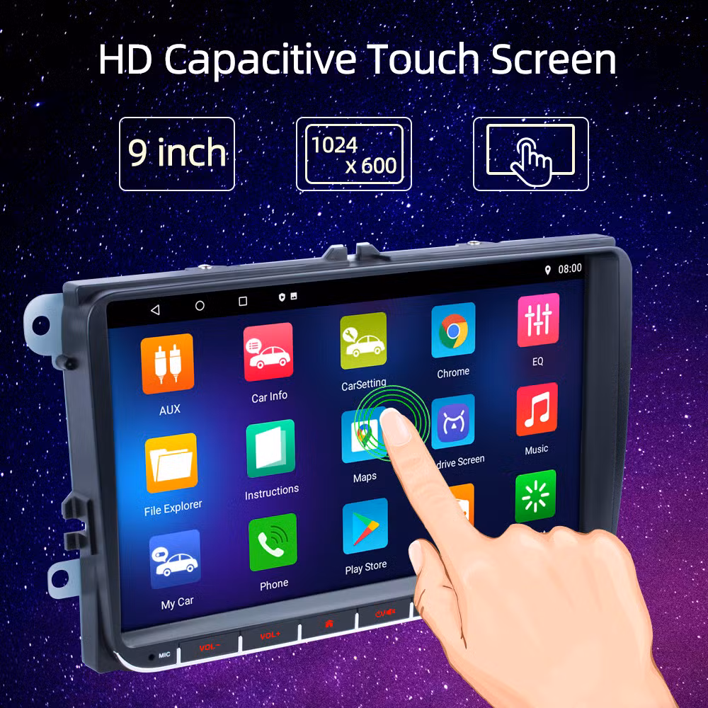 Rh-753G Android 2g+32g Carplay Screen Stereo 9-Inch Touchscreen Wireless Car Audio Player