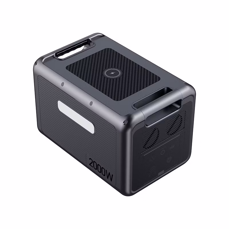UPS Backup Power Supply 2000 Watts LiFePO4 Generators 220V Output Camping Emergency Portable Charging 2000W Energy Power Station
