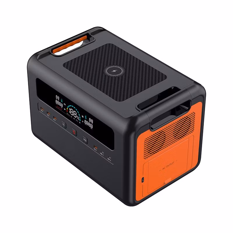 UPS Backup Power Supply 2000 Watts LiFePO4 Generators 220V Output Camping Emergency Portable Charging 2000W Energy Power Station