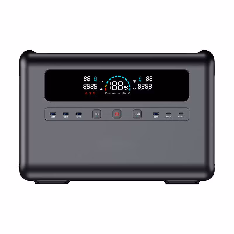 UPS Backup Power Supply 2000 Watts LiFePO4 Generators 220V Output Camping Emergency Portable Charging 2000W Energy Power Station