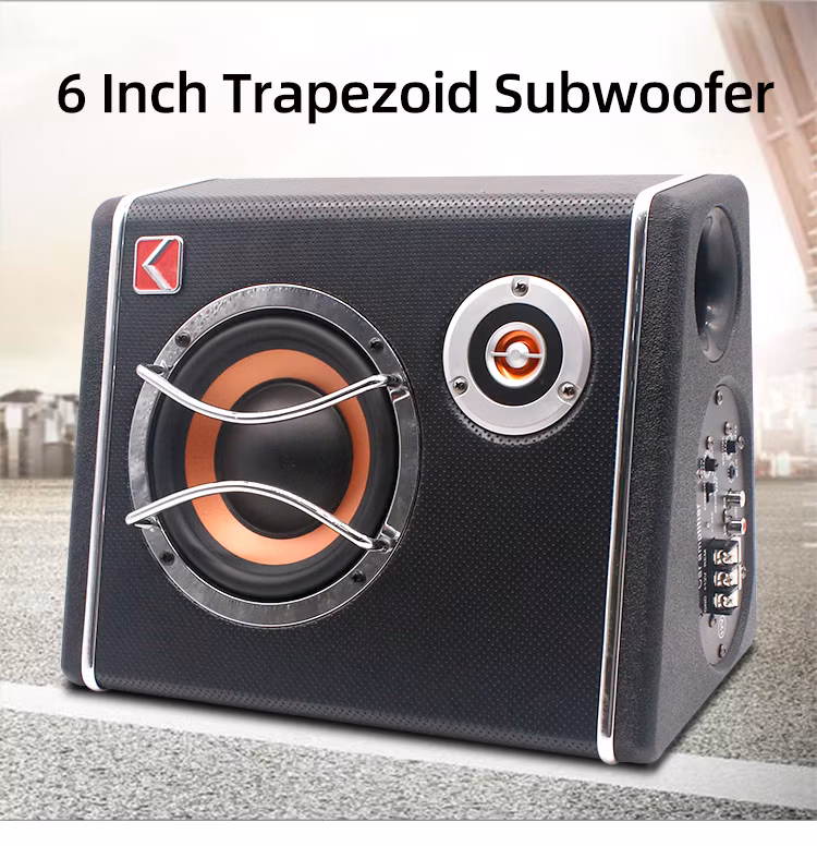 Trapezoid Car Amplifiers and Subwoofer 12V Big Power 6 Inch Subwoofer Car Audio