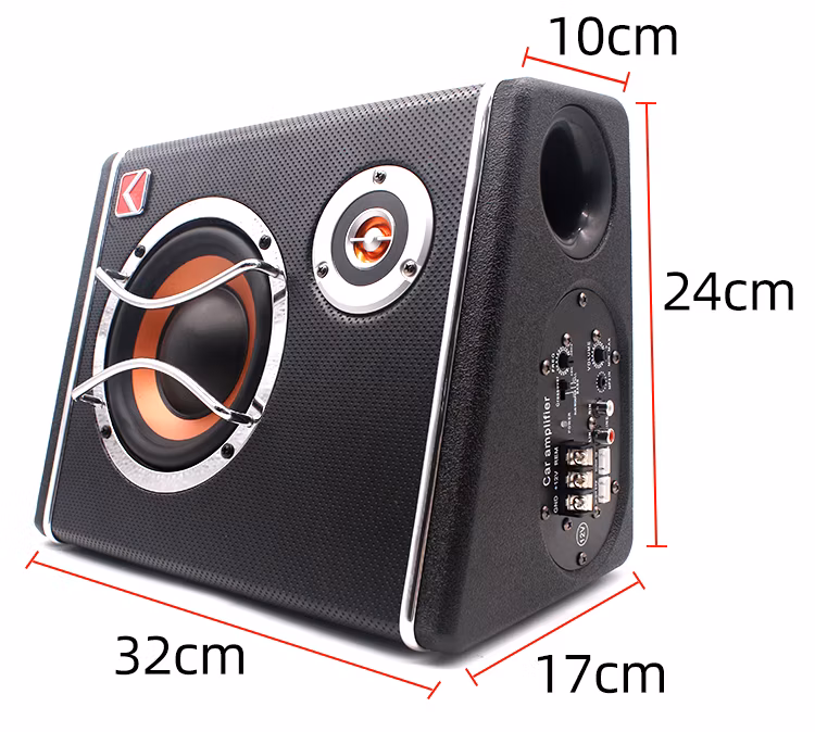 Trapezoid Car Amplifiers and Subwoofer 12V Big Power 6 Inch Subwoofer Car Audio