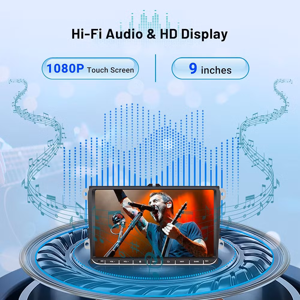 Rh-753G Android 2g+32g Carplay Screen Stereo 9-Inch Touchscreen Wireless Car Audio Player