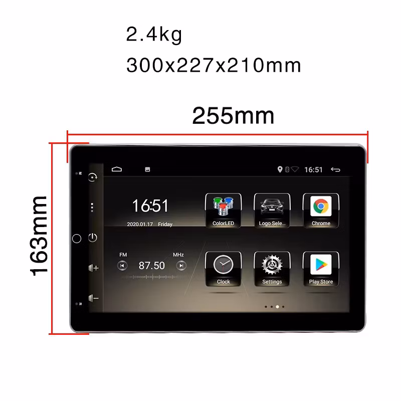 2.5D 2+32g Factory 10inch Android Car Video Single 1 DIN in Dash Car Radio GPS Navation with WiFi Mirror Link Android Car Stereo