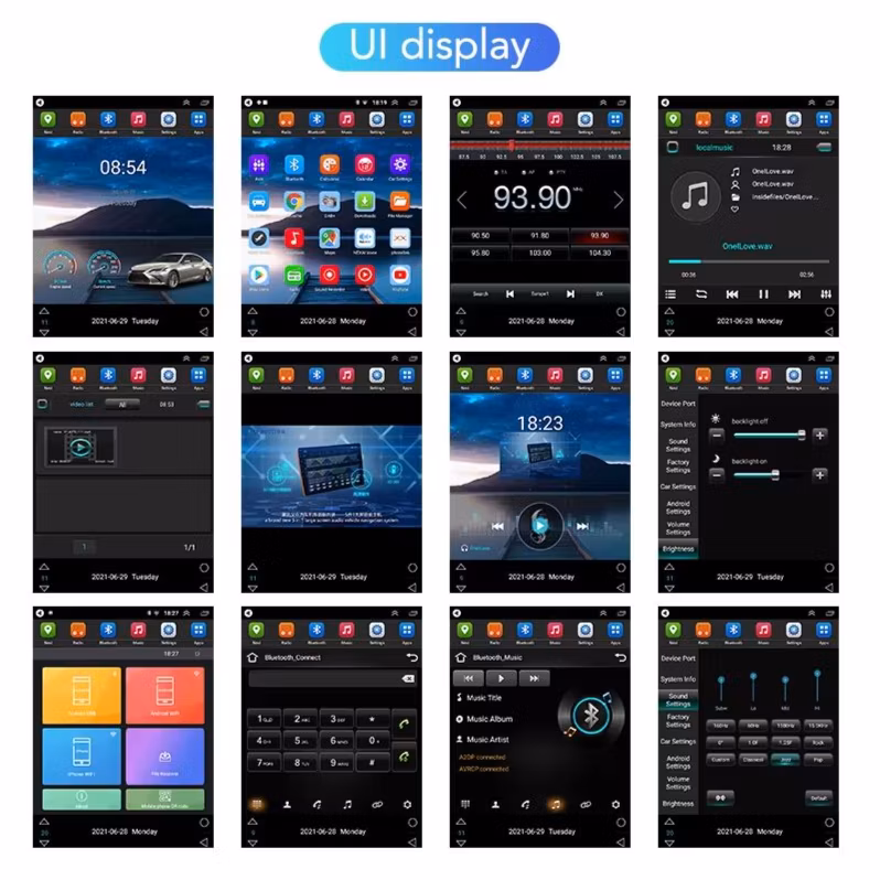 9.7" DSP Android for Tesla Style Vertical Car DVD Player Touch Screen GPS Navigation Car Radio Android for Mercedes Smart 453 Fortwo 2014-2020