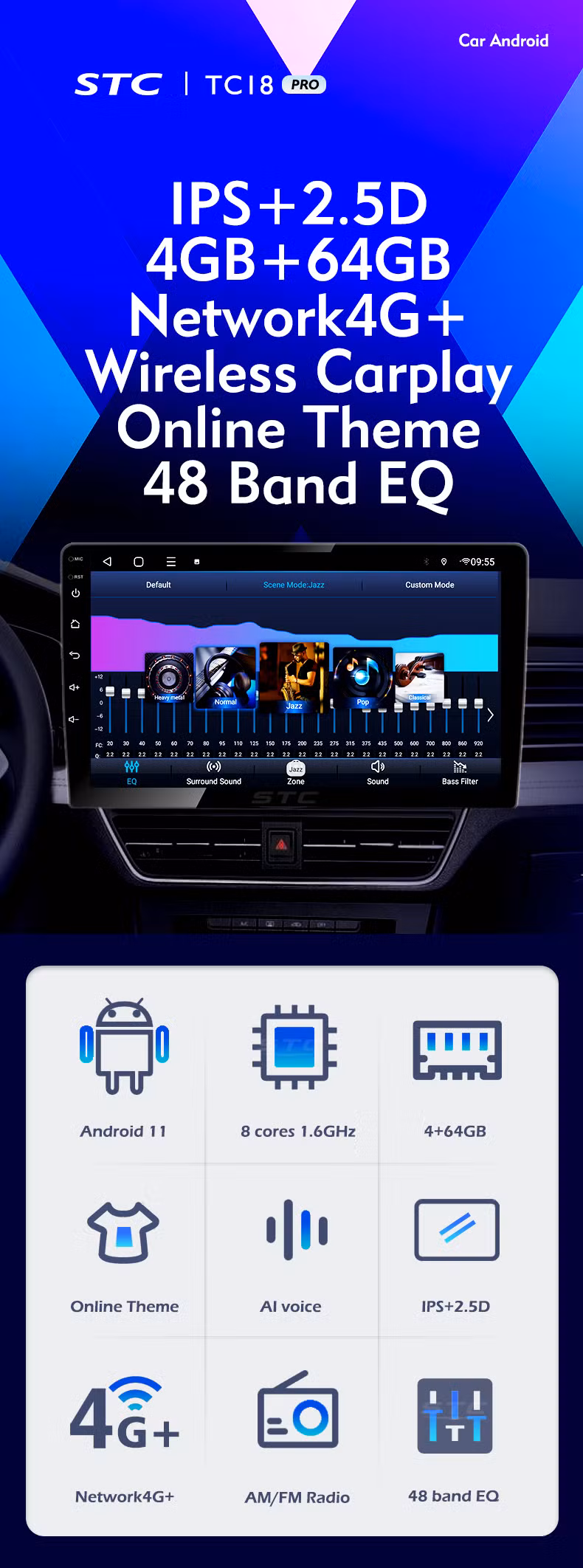 High-End 9 Inch Touch Screen Android Car Stereo DVD CD Player Android Car Video Display GPS Car Navigator Multimedia Playerpopular