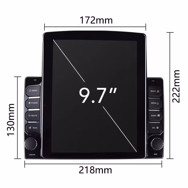 9.7" DSP Android for Tesla Style Vertical Car DVD Player Touch Screen GPS Navigation Car Radio Android for Mercedes Smart 453 Fortwo 2014-2020