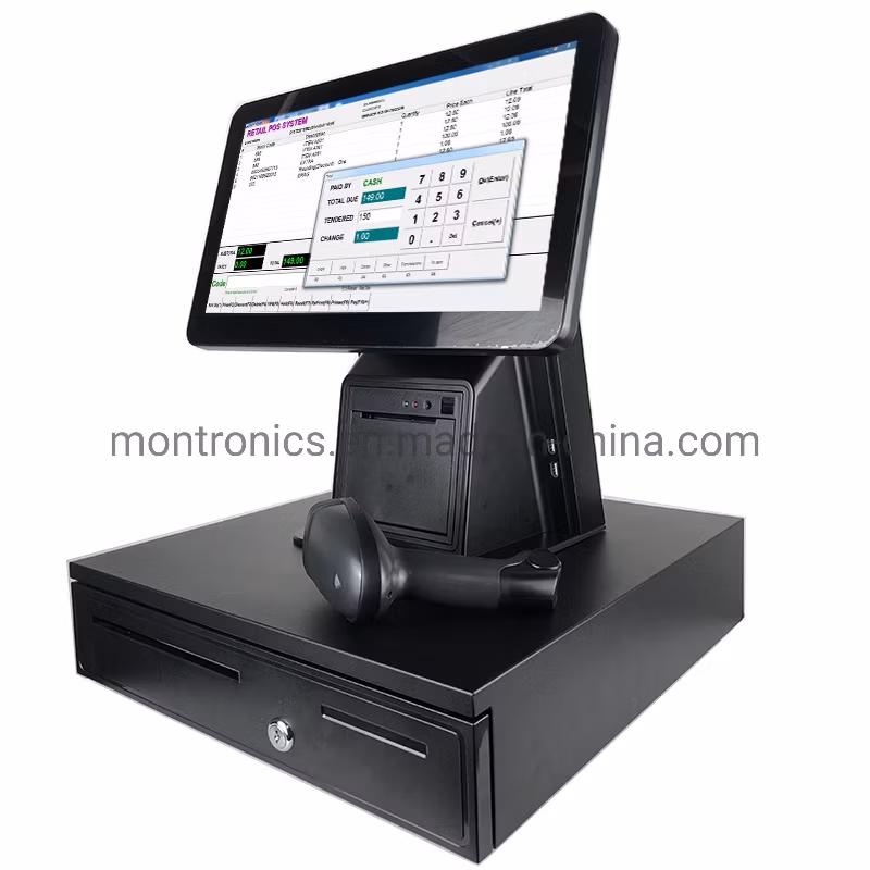 15.6-Inch Touch POS Cash Register Swipe Card Machine Cash Register System Integration Machine