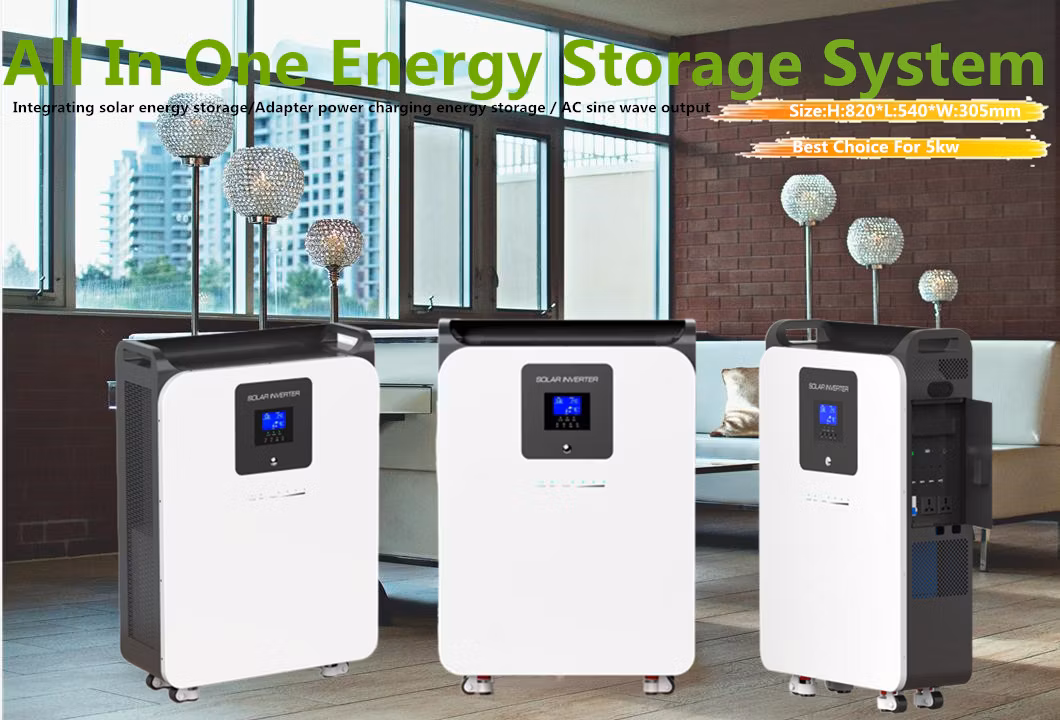 Factory Smart 5kw Set Complete Inverter All in One All-in-One Solar Power System Home Battery Storage Solar Energy System for Home
