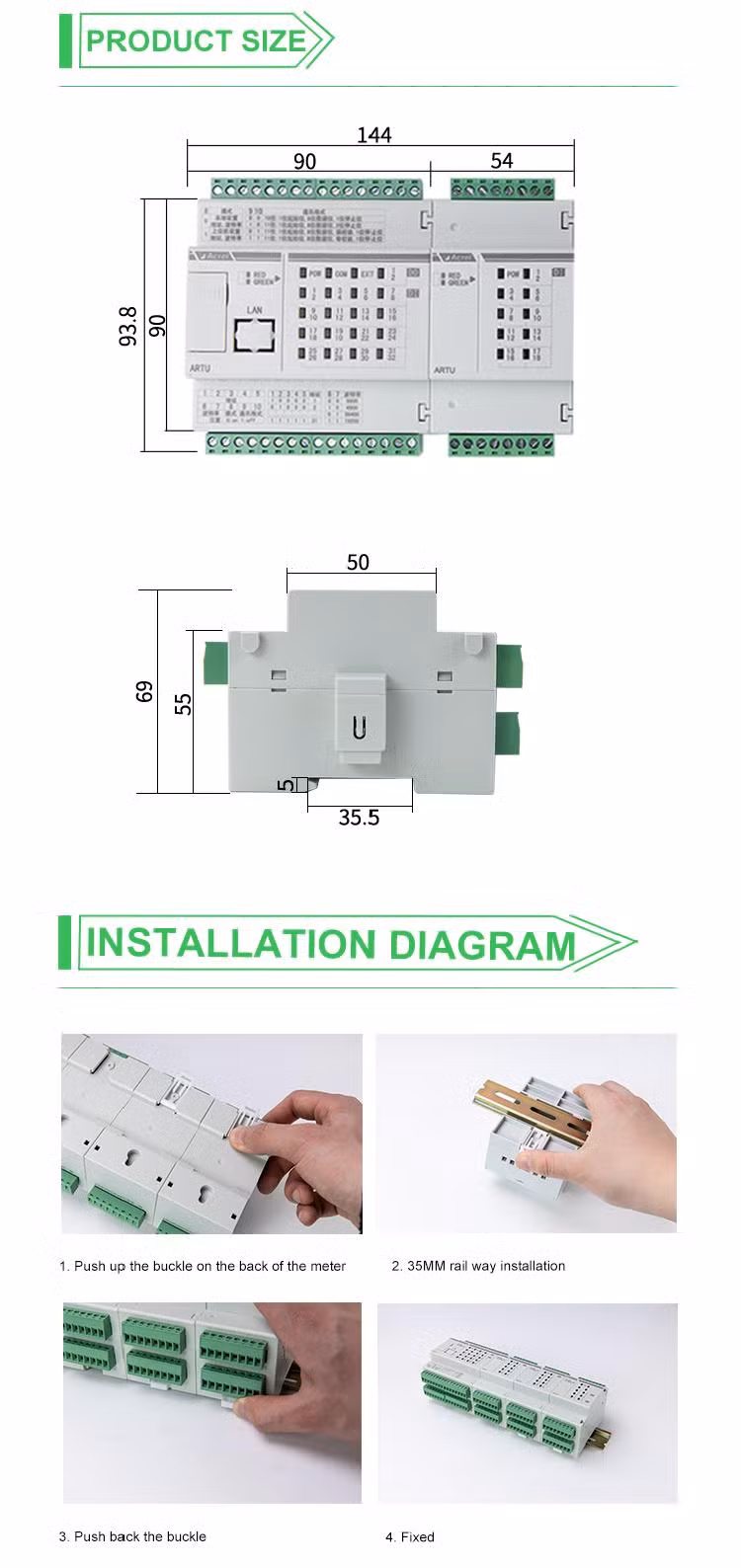 Artu Remote Signal Unit for Intelligent Power Distribution Industrial Automation