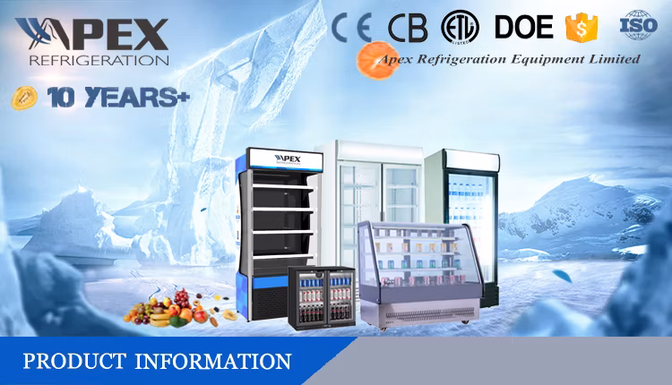 Small Fridges Compact Counter Top Table 165L Hotel Room Refrigerator Glass Door Refrigerated Display