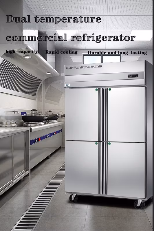 Wholesale Price Mini Commercial Kitchen Restaurant Fridge Cooler Showcase Single/ Double Door Deep Freezer Fast Freezer Cabinets Upright Refrigerator