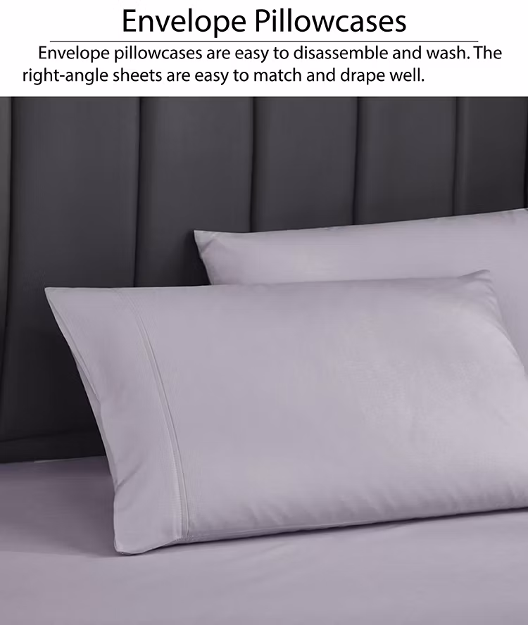 Wholesale Customized Luxury 4 Piece Extra Soft Hotel Elastic Fitted Bedding Sheet