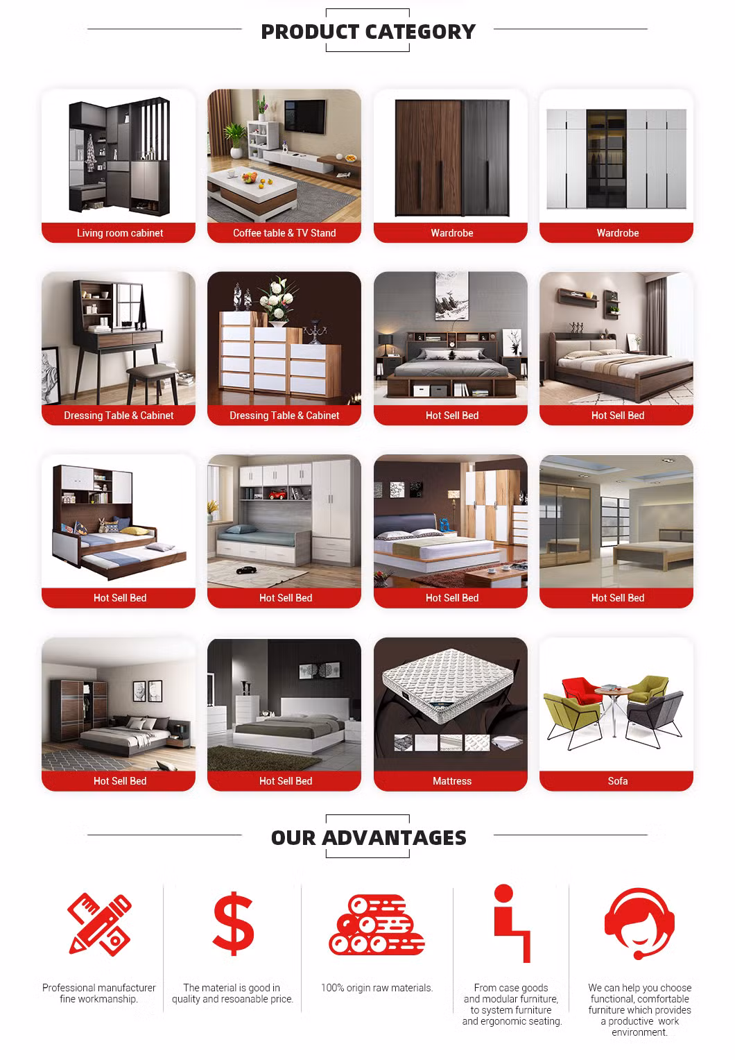 Hotel Furniture Wooden High-End Double Size Twins Standard Bed with Many Colors for Selection Sheets