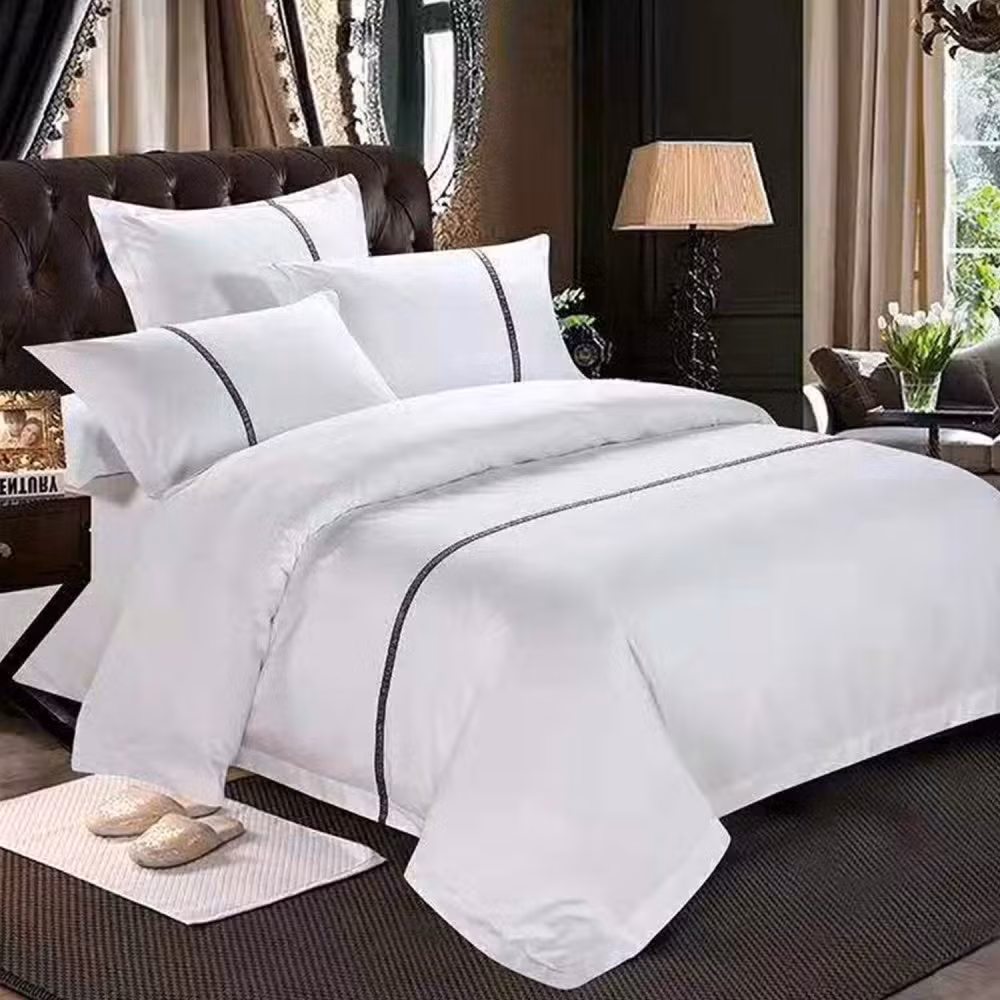 Hotel Bedding Textile Products Supplier Custom Europe Hotel Bedding Set for 5 Star Hotel
