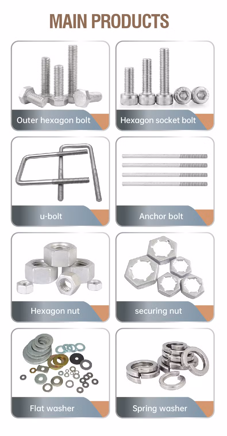 Extraordinary Rust-Resistant Durable Stable Hot-DIP Galvanized Bolts