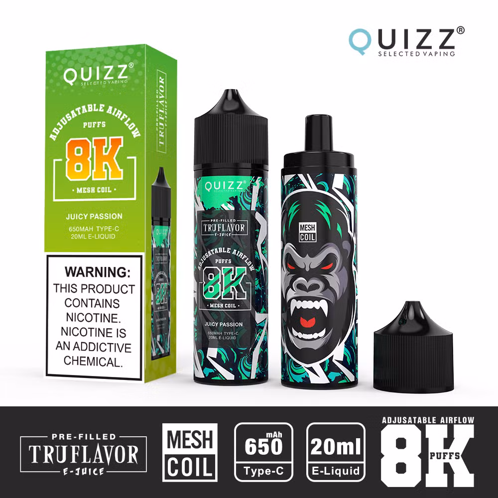 2024 Hot Sale 8000 Puffs Adjustable Airflow Disposable Vape 20mg E Cigarette 20ml E-Juicy up to 8K Puff Wholesale Price Disposable Vape