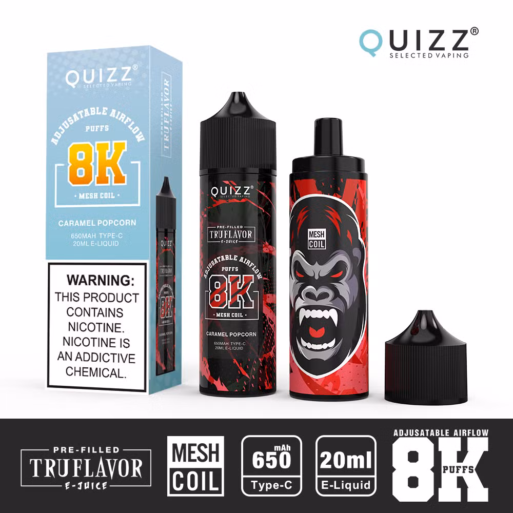 2024 Hot Sale 8000 Puffs Adjustable Airflow Disposable Vape 20mg E Cigarette 20ml E-Juicy up to 8K Puff Wholesale Price Disposable Vape