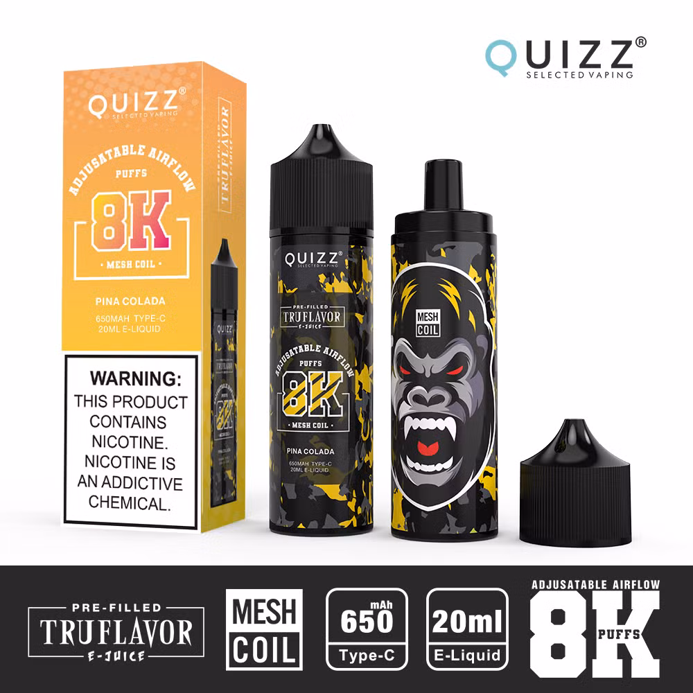 2024 Hot Sale 8000 Puffs Adjustable Airflow Disposable Vape 20mg E Cigarette 20ml E-Juicy up to 8K Puff Wholesale Price Disposable Vape