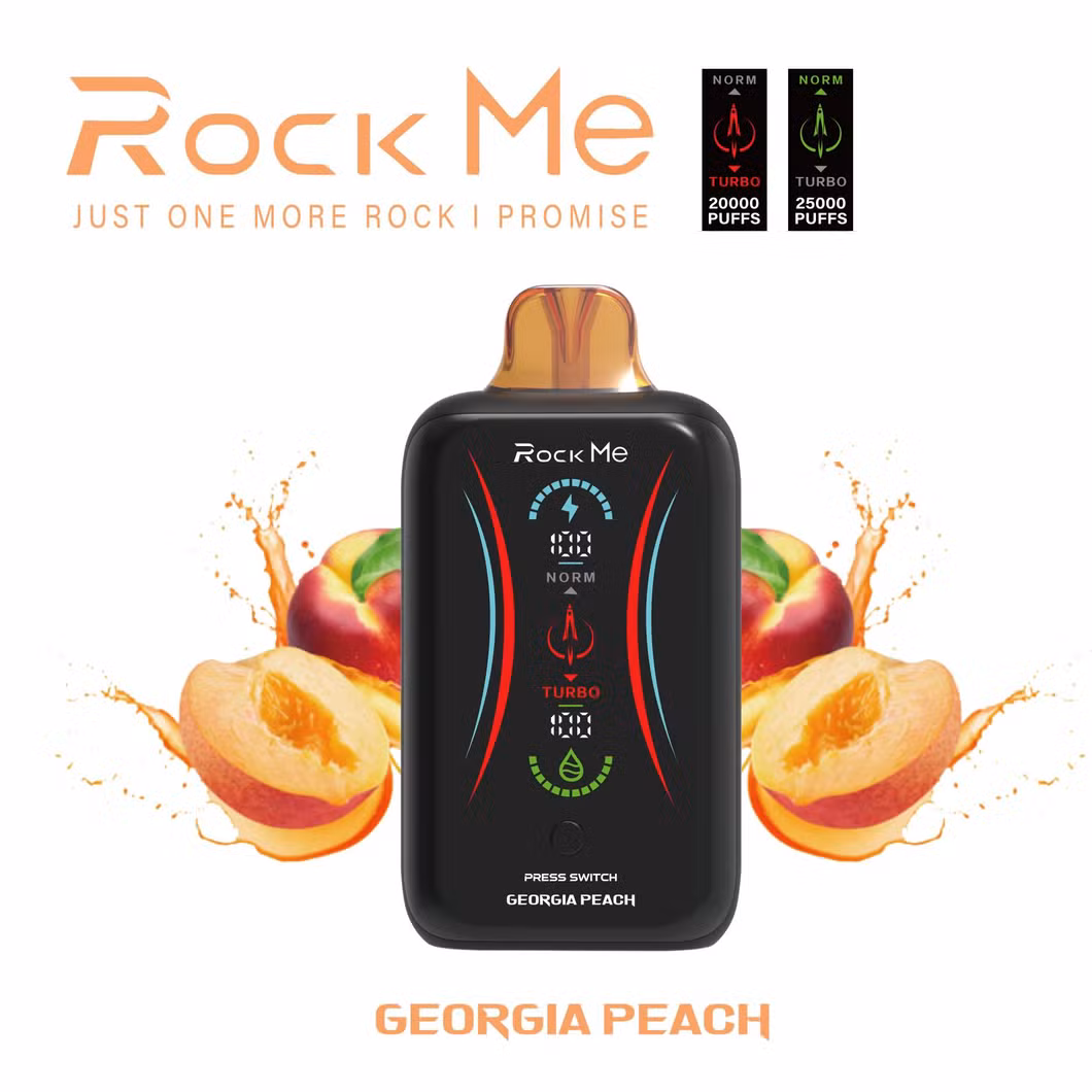 Rock Me RM25000 Puffs Bar OEM ODM Top Sales Mgk Factory Wholesale 2% 5% 18000 Puffs Atomizer Display Screen Rechargeable Disposable Vape.