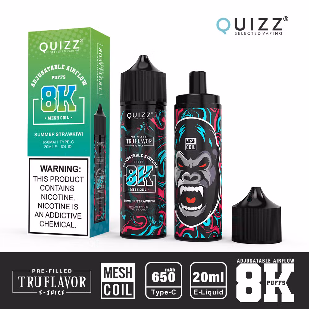 2024 Hot Sale 8000 Puffs Adjustable Airflow Disposable Vape 20mg E Cigarette 20ml E-Juicy up to 8K Puff Wholesale Price Disposable Vape