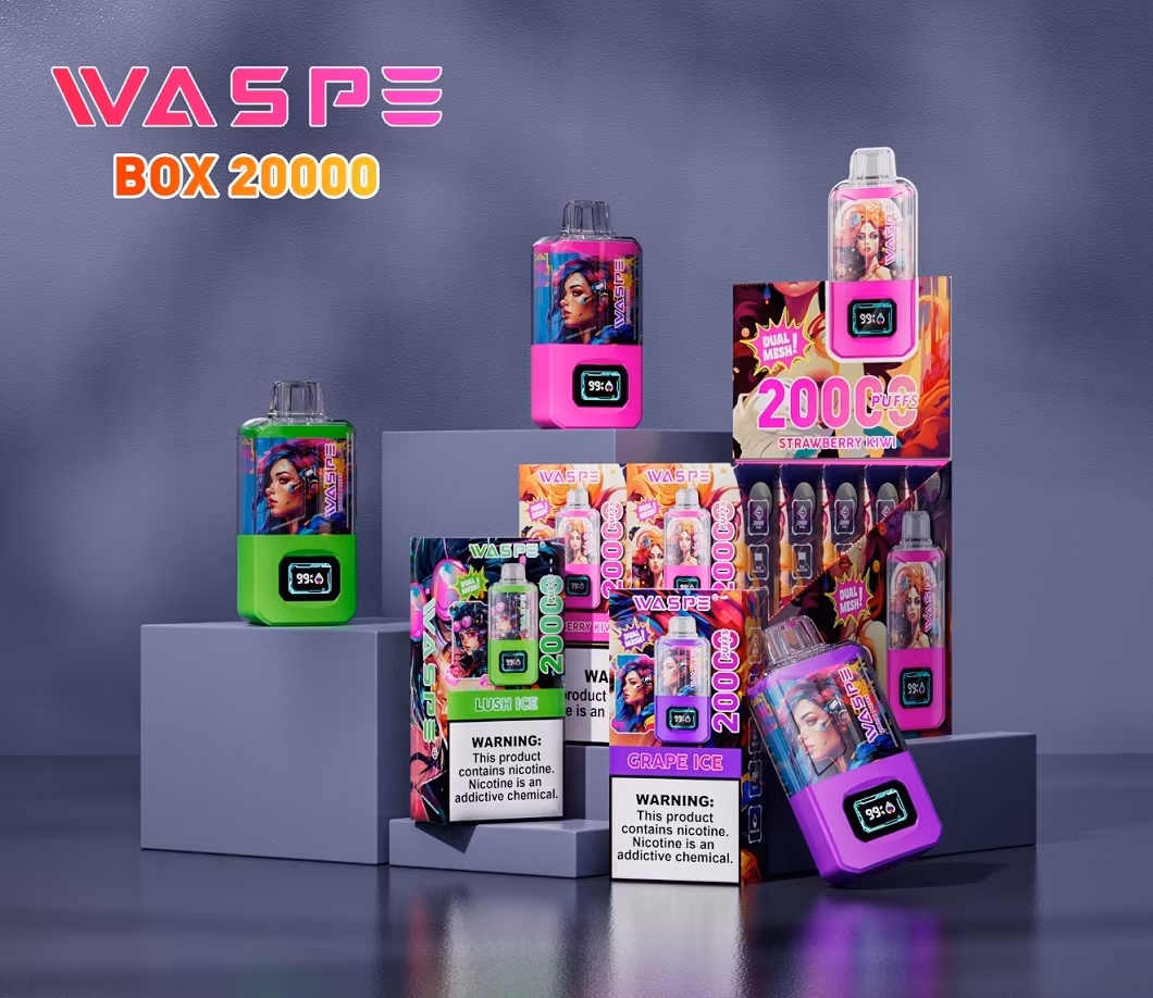 Fabricado En China Masking Puff Rock Me Waspe Box 20000 Puffs Rechargeable Disposable Eliquid Juice Beautiful Vape