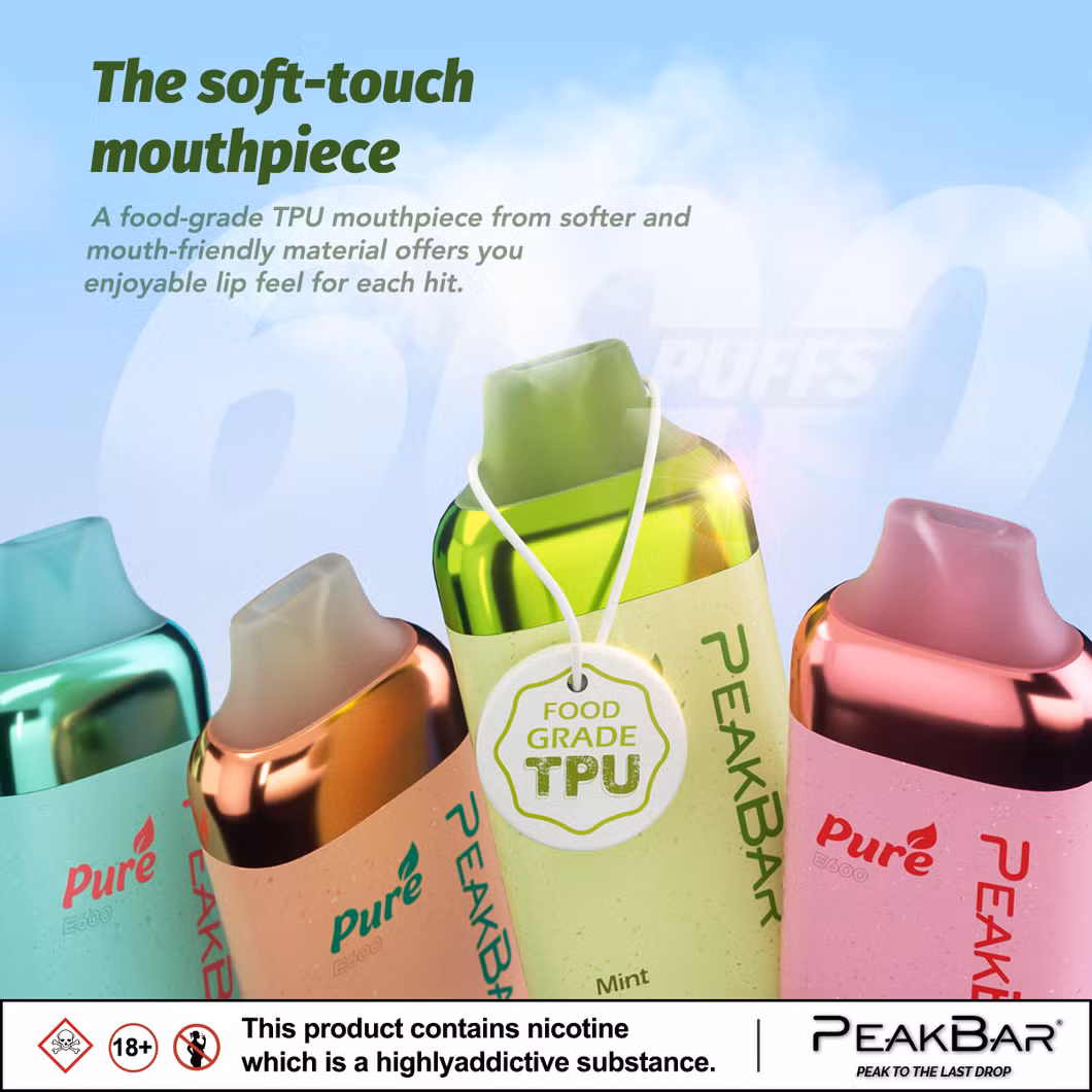 Rechargeable Disposable Vape Pen with 1.2Ω Resistance and 2ml E-Liquid