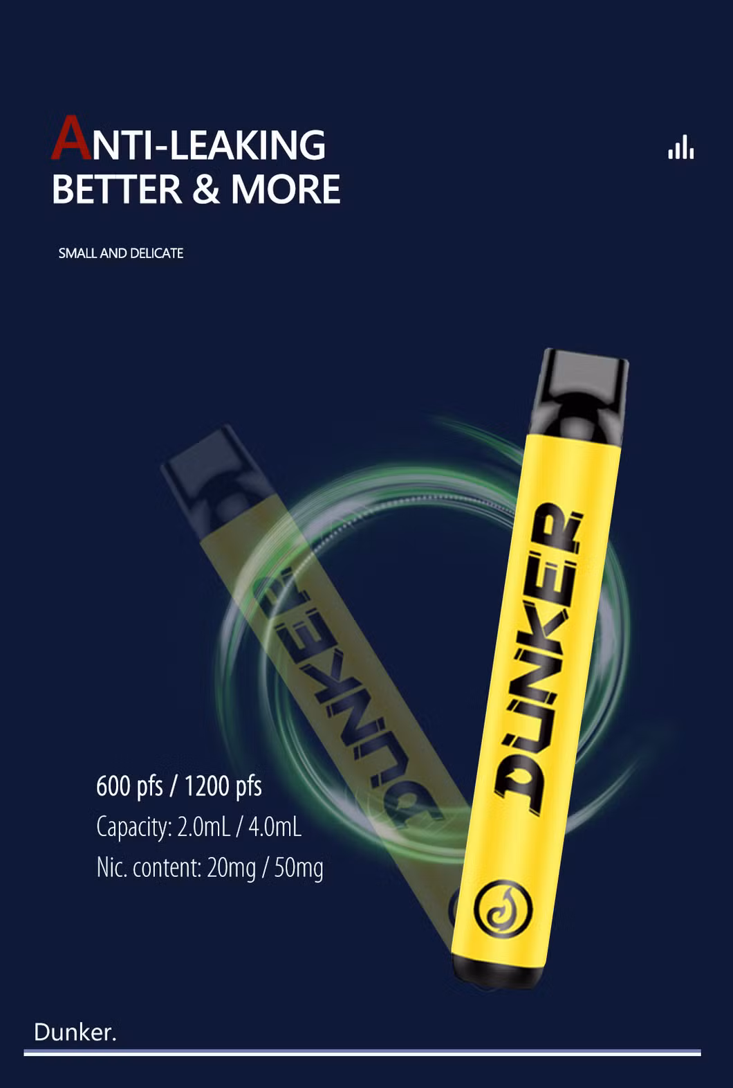 China Manufacturer Offer Mini E Cigarette 600 Puffs Vape Pens