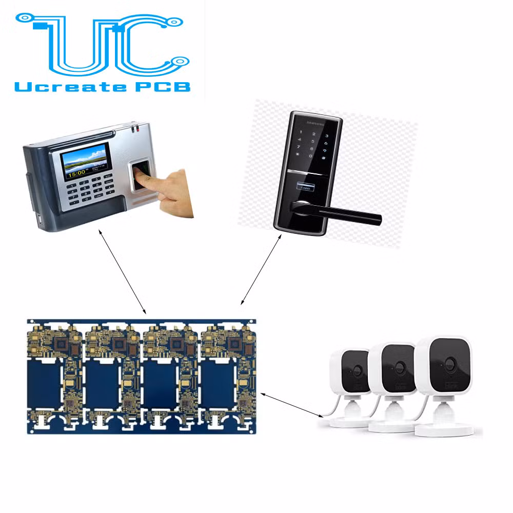 High Density Multilayer PCB Board High Precision 4 Layers OSP Ultrasonic Driver PCB Drone RC Car Circuit Boards Black Solder PCB