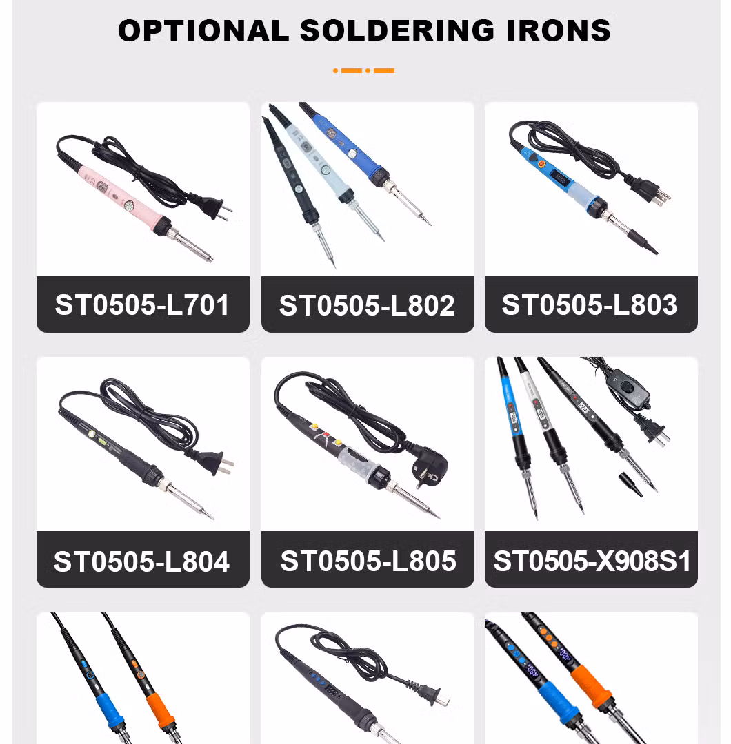 Soldering Station, 80W Soldering Iron Kit with Smart Temperature Control Soldering Practice Kit for School Lab