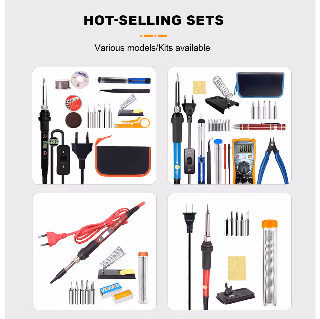 Soldering Station, 80W Soldering Iron Kit with Smart Temperature Control Soldering Practice Kit for School Lab
