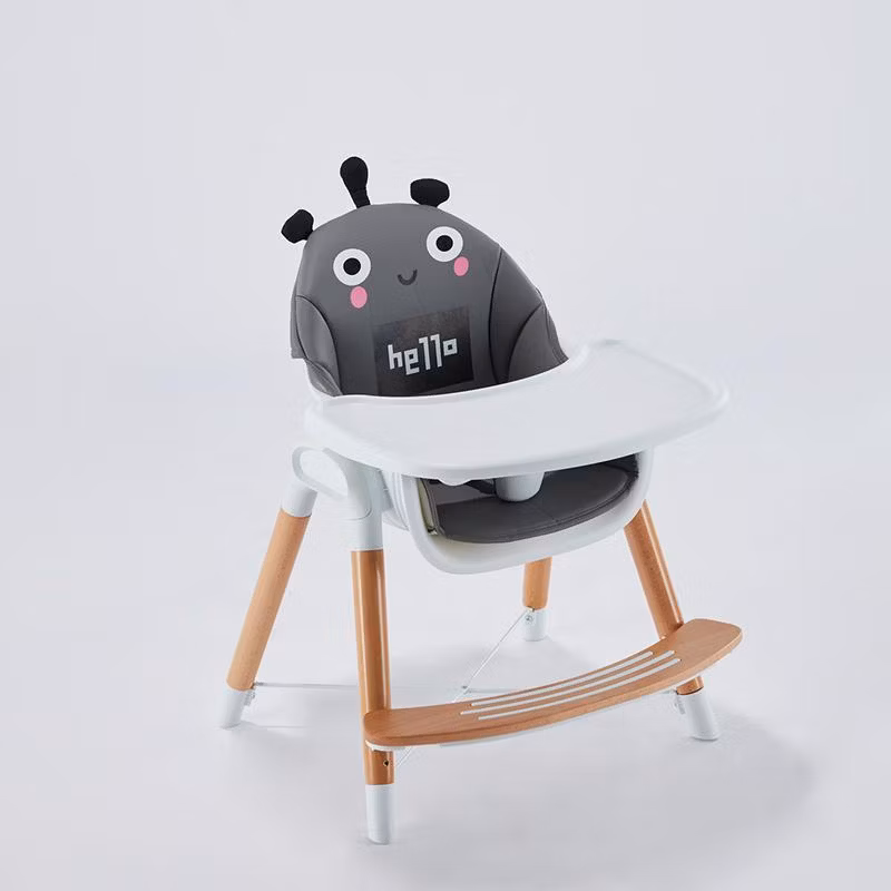 Dining Room Wooden Material Travel Seat Baby High Chair for Children Feeding