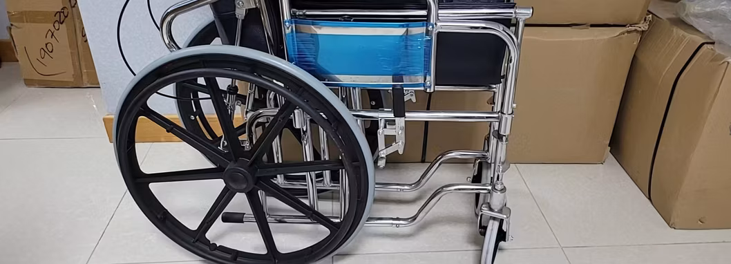Dynasty Portable Folding Elderly Wheelbarrow Thickened Manual Wheelchair Potty Disabled Family Rehabilitation Therapy Supplies