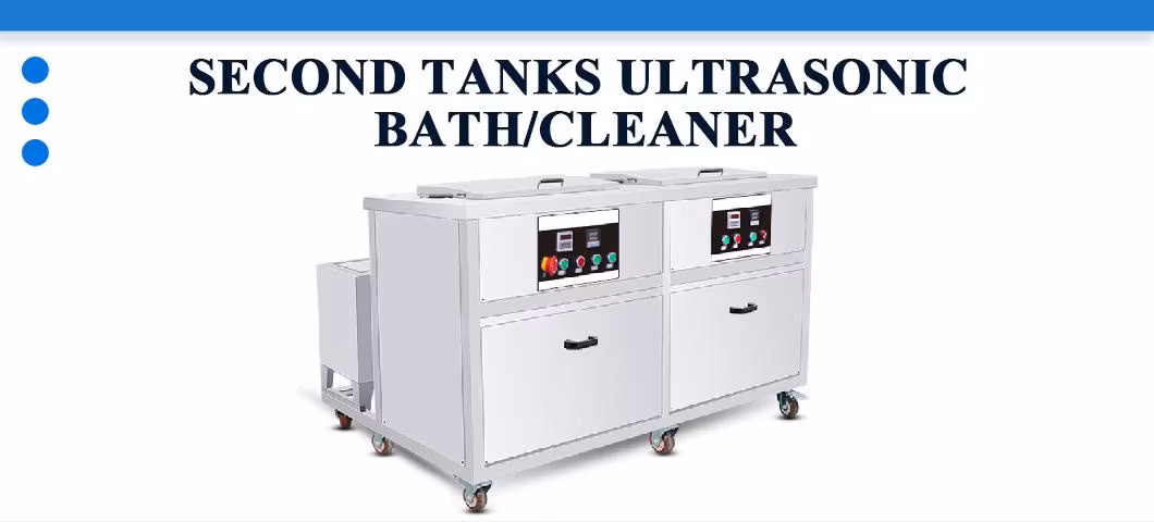 Fs-2060 2-Slot Stainless Steel Ultrasonic Bath for Cleaning Steel Structural Parts