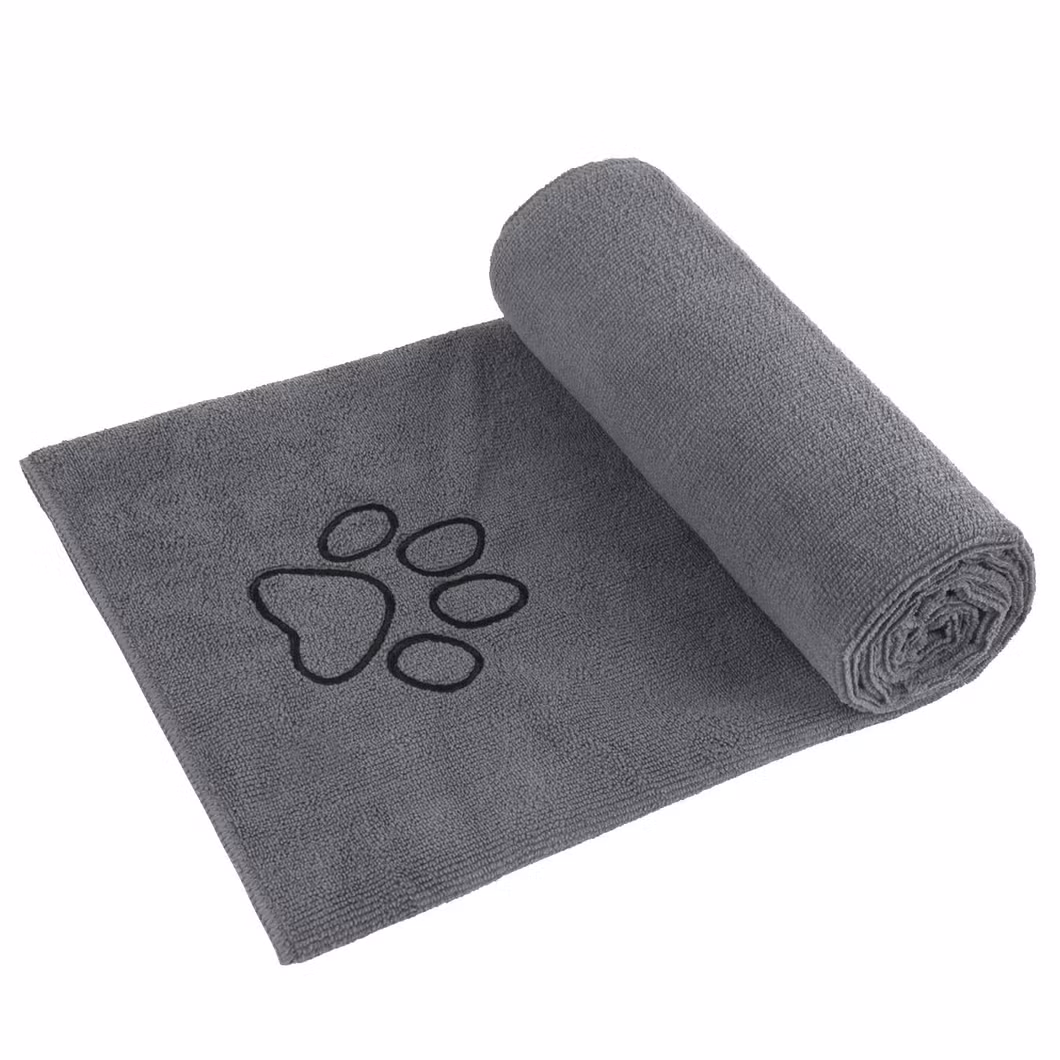 Wholesale Custom Design Quick Dry Microfibre Chenille Dog Towel Bath