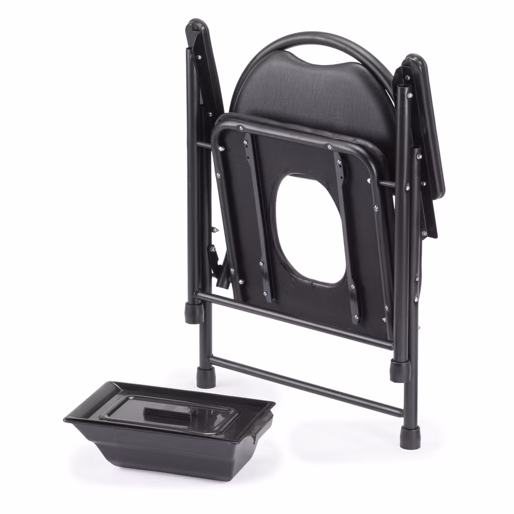 Dynasty Portable Folding Elderly Wheelbarrow Thickened Manual Wheelchair Potty Disabled Family Rehabilitation Therapy Supplies