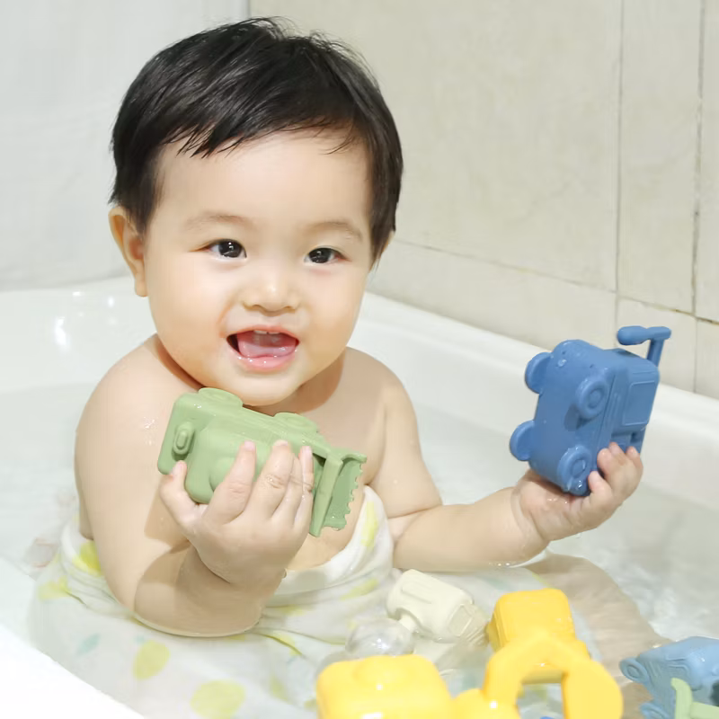 Factory High Quality Silicone Bath Brush Hair Head Washing Baby Shower Soft Silicone Bath Body Brush